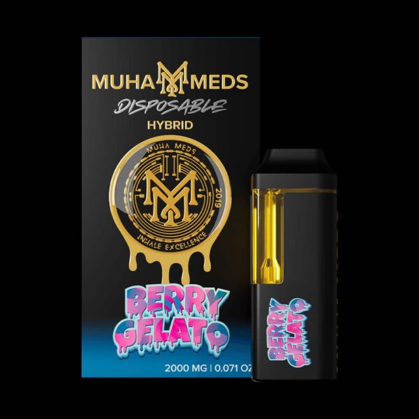 Muha Meds Berry Gelato 2g Disposable UK | Hybrid Premium Vape Pen