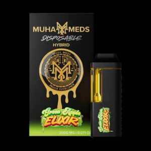 Muha Meds Green Apple Elixir 2g Disposable UK | Hybrid Premium Vape Pen
