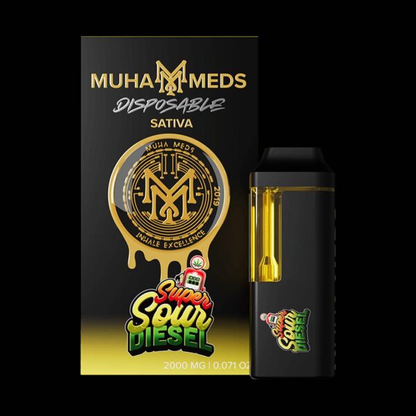 Muha Meds Super Sour Diesel 2g Disposable UK | Sativa Premium Vape Pen